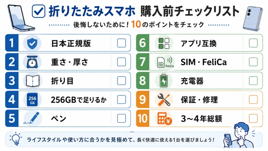 Galaxy Z Fold7とmotorola razr foldを購入する前に確認する10項目