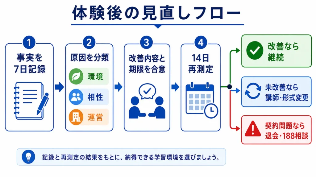 継続・変更・退会の判断フロー