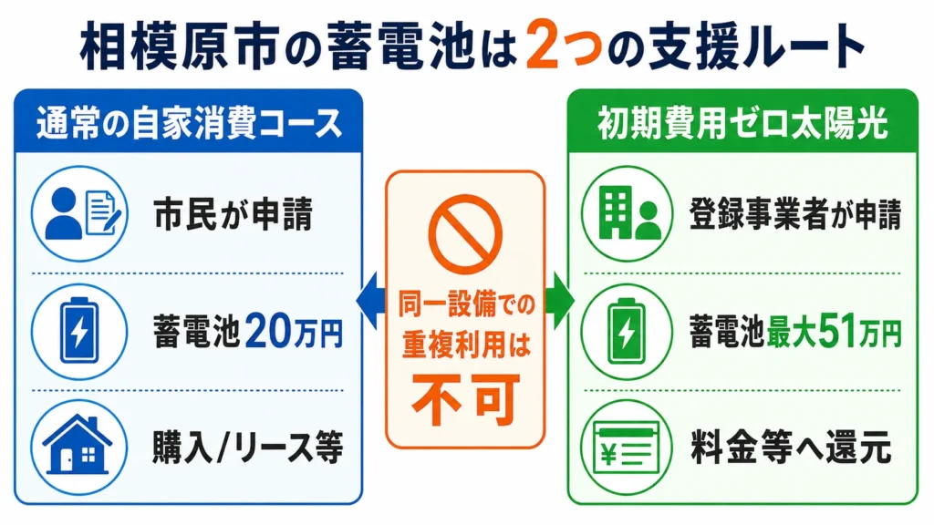 相模原市の蓄電池20万円の奨励金と初期費用ゼロ太陽光の事業者向け補助の違い